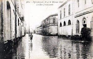 BONE - RUE BOUSCAREN - INONDATIONS 1907